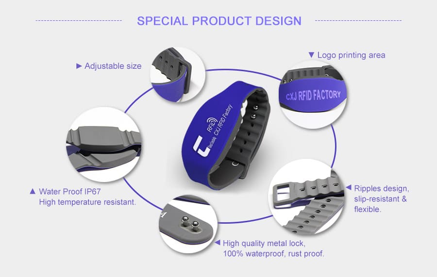 uhf silicone wristband' s details