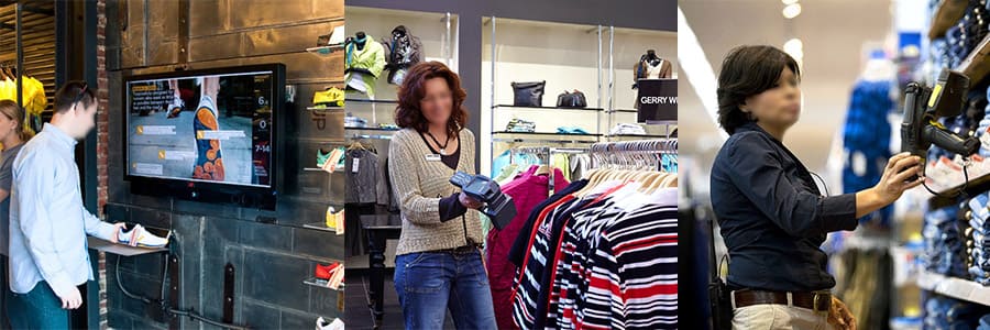 uhf rfid tag in fashion retail store