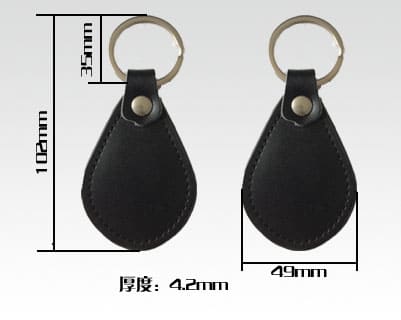 RFID leather key fobs