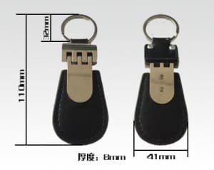 RFID leather keychain