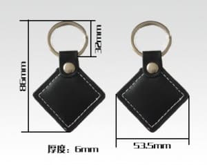 RFID leather key tags