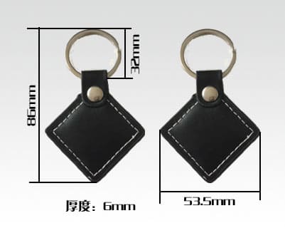 RFID leather key tags