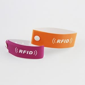 NFC Synthetic wristbands,disposable RFID paper wristbands