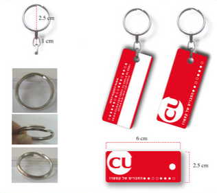 RFID pvc key fobs