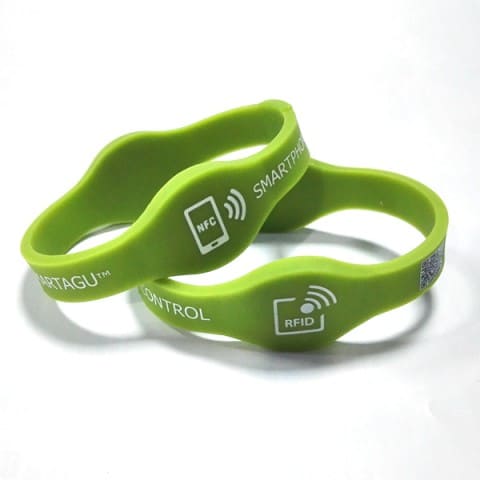Dual-frequency RFID Wristbands waterproof silicone