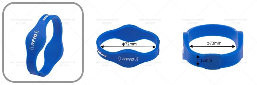RFID Dual Frequency Silicone Wristband Spec