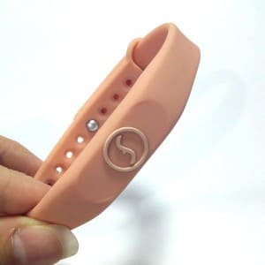 bicolore silicone wristband