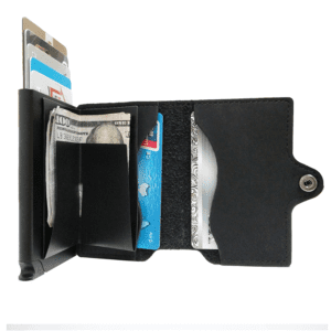Aluminum slim wallet RFID blocking
