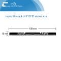 Paper self adhesive passive RFID UHF tags