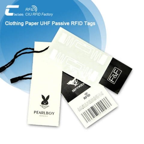 Custom Apparel UHF Passive RFID Tags Hang Tag for garment management