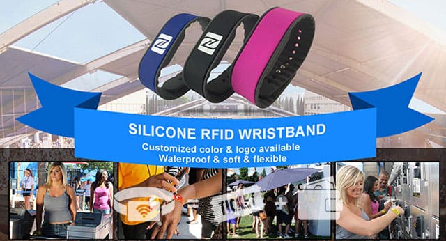 Logo your waterpoof rfid wristbands