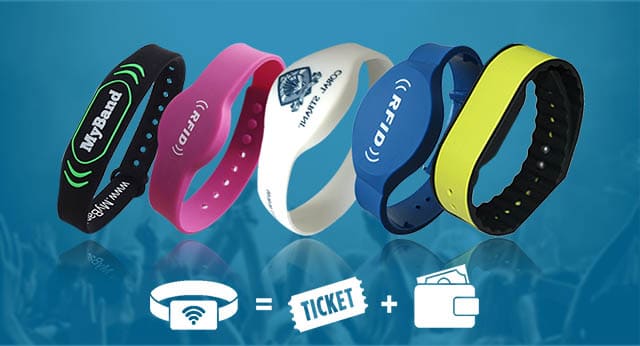 Customized RFID silicone wristbands