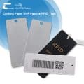 UHF Apparel Tag Paper Barcode RFID Tags