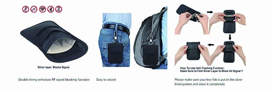protect your information by RFID car key blocker bag