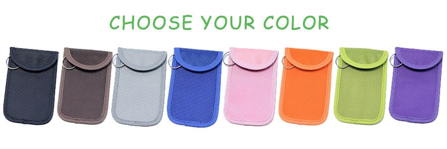 choose the color for your RFID car key blocker bag