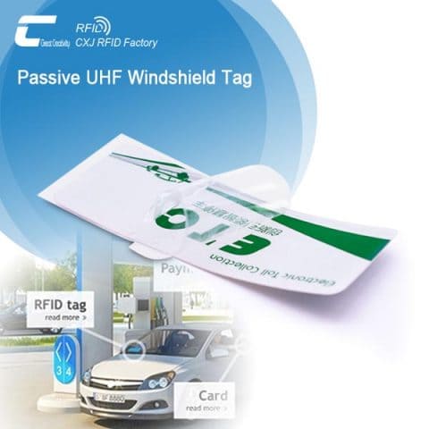 Printable RFID Tag On Car Windshield