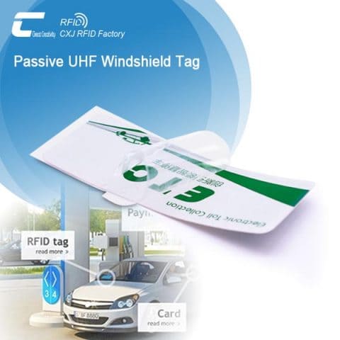 Printable RFID Tag On Car Windshield