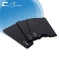 Black PVC RFID credit card protective sleeves
