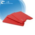 Red PVC RFID credit card protective sleeves