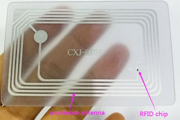 RFID HF aluminum antenna card