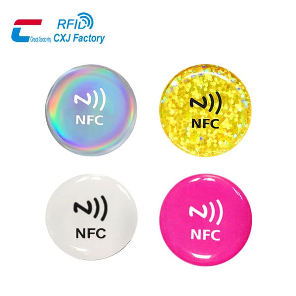 Customize Anti-metal Epoxy Tag NFC Sticker for Social Media Like Popl