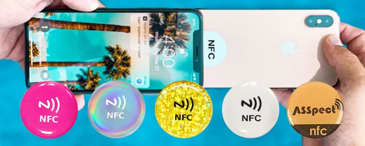 13.56MHZ NTAG213 NFC Tags Sticker Waterproof Epoxy Tag Phone