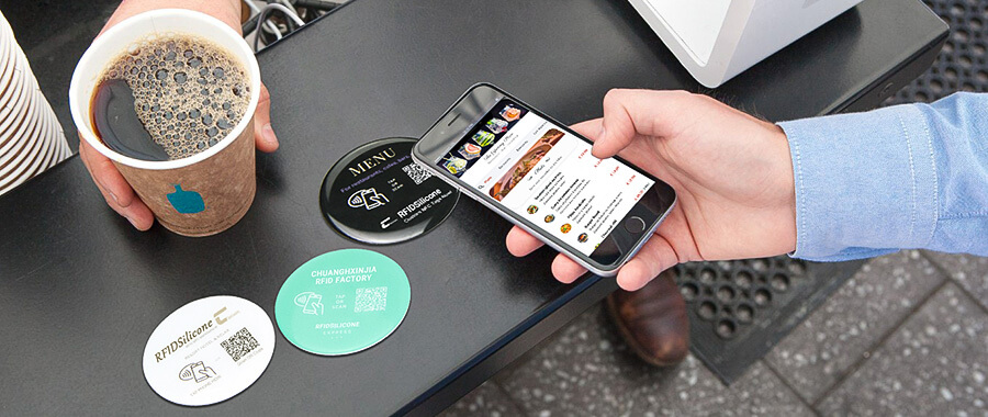 NFC Epoxy Google Review Card, NFC Menu