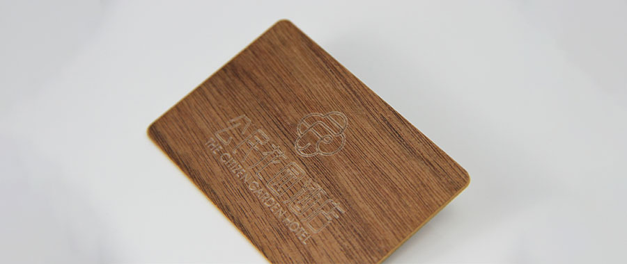 Walnut Wood NFC Chip Card Detail-1