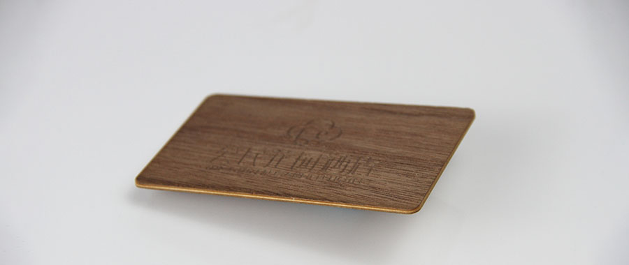 Walnut Wood NFC Chip Card Detail-2
