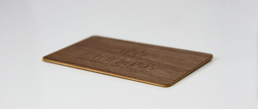 Walnut Wood NFC Chip Card Detail-3