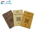 Custom QR And NFC Wooden Smart Card Eco-friendly Wood Card