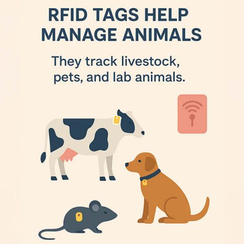 RFID tags can track livestock, pets, and lab animals